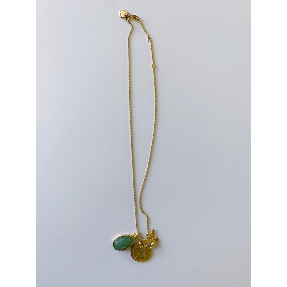 Stella & Dot Gold Charm Necklace